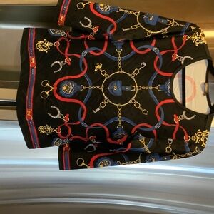 J. McLaughlin Black and Red Tunic